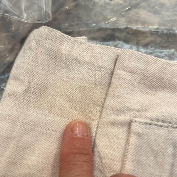 H&M linen blend Cream/light tan High-Waisted Skirt size 10. - Picture 8 of 8